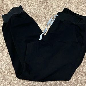 Figs Black jogger scrub pants. Size Medium.